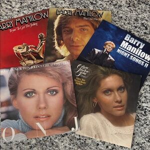 Barry Manilow & Olivia Newton-John Vinyl Record Collection